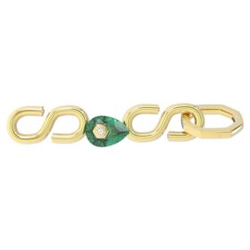Extensor Numina verde, chapado en tono dorado