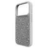 Funda alta para smartphone con cristales de cara plana, iPhone® 17 Pro, tono plateado