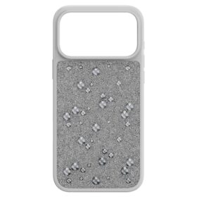 Funda para smartphone con cristales de cara plana, iPhone® 17 Pro Max, tono plateado