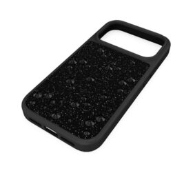 Funda para smartphone con cristales de cara plana, iPhone® 17 Pro, negra Funda para smartphone con cristales de cara plana, iPhone® 17 Pro, negra