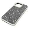 Funda para smartphone con diseño de cristales dispersos, iPhone® 16 Pro Max, tono plateado