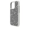 Funda para smartphone con diseño de cristales dispersos, iPhone® 16 Pro, tono plateado Funda para smartphone con diseño de cristales dispersos, iPhone® 16 Pro, tono plateado
