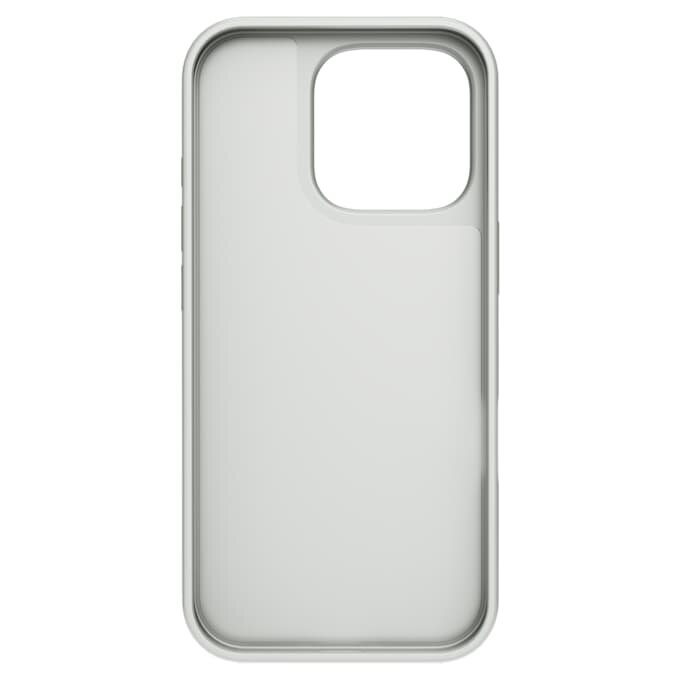 Funda para smartphone con diseño de cristales dispersos, iPhone® 16 Pro, tono plateado Funda para smartphone con diseño de cristales dispersos, iPhone® 16 Pro, tono plateado