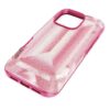 Funda para smartphone con motivo de cristales, iPhone® 16 Pro, rosa Funda para smartphone con motivo de cristales, iPhone® 16 Pro, rosa