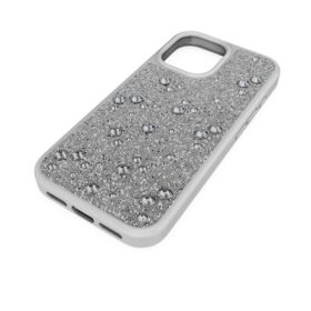 Funda para smartphone High con cristales en la parte trasera plana, iPhone® 17, tono plateado
