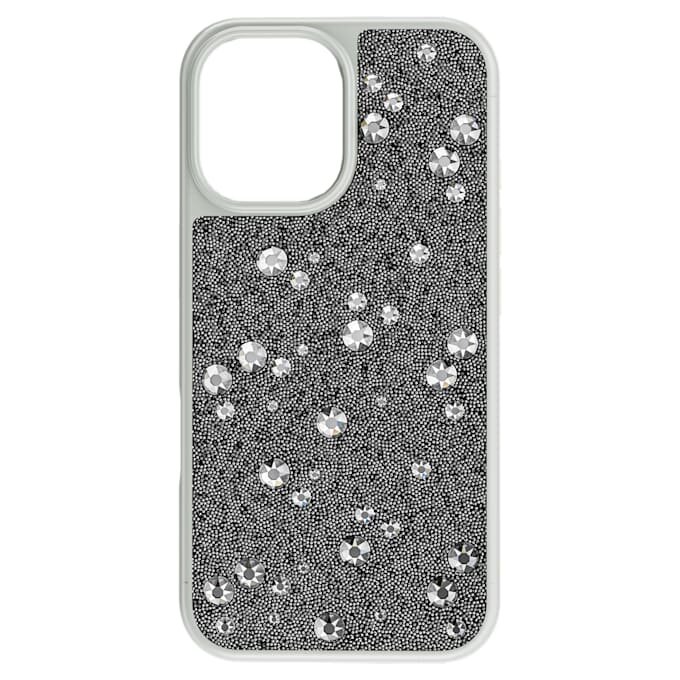 Funda para smartphone «High» con diseño disperso, iPhone® 16, tono plateado Funda para smartphone «High» con diseño disperso, iPhone® 16, tono plateado