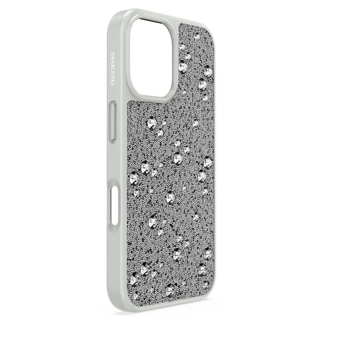 Funda para smartphone «High» con diseño disperso, iPhone® 16, tono plateado Funda para smartphone «High» con diseño disperso, iPhone® 16, tono plateado