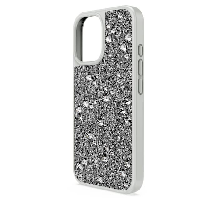Funda para smartphone «High» con diseño disperso, iPhone® 16, tono plateado Funda para smartphone «High» con diseño disperso, iPhone® 16, tono plateado