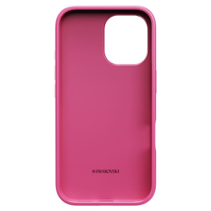 Funda para smartphone «High» con motivo de cristales, iPhone® 16, rosa Funda para smartphone «High» con motivo de cristales, iPhone® 16, rosa