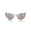 Gafas de sol con clip 2 en 1, llamativas, forma de ojo de gato, Sk7011, blancas Gafas de sol con clip 2 en 1, llamativas, forma de ojo de gato, Sk7011, blancas