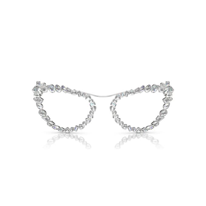 Gafas de sol con clip 2 en 1, llamativas, forma de ojo de gato, Sk7011, blancas Gafas de sol con clip 2 en 1, llamativas, forma de ojo de gato, Sk7011, blancas
