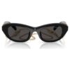 Gafas de sol con forma de almohadilla, negras Gafas de sol con forma de almohadilla, negras