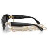 Gafas de sol con forma de almohadilla, negras Gafas de sol con forma de almohadilla, negras