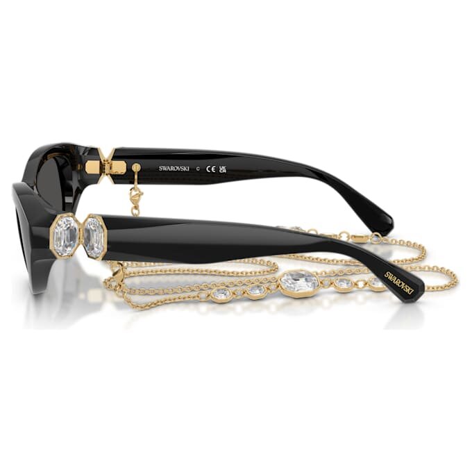 Gafas de sol con forma de almohadilla, negras Gafas de sol con forma de almohadilla, negras