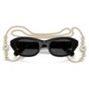Gafas de sol con forma de almohadilla, negras Gafas de sol con forma de almohadilla, negras