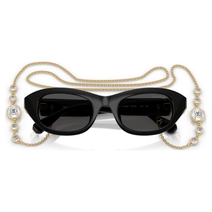 Gafas de sol con forma de almohadilla, negras Gafas de sol con forma de almohadilla, negras