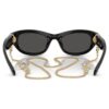 Gafas de sol con forma de almohadilla, negras Gafas de sol con forma de almohadilla, negras