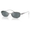 Gafas de sol con forma de cojín, Sk7042, tono plateado Gafas de sol con forma de cojín, Sk7042, tono plateado