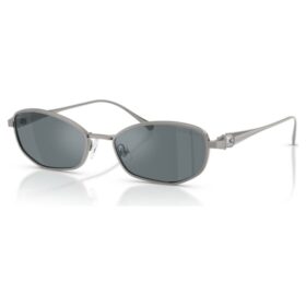 Gafas de sol con forma de cojín, Sk7042, tono plateado