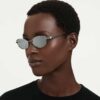 Gafas de sol con forma de cojín, Sk7042, tono plateado Gafas de sol con forma de cojín, Sk7042, tono plateado