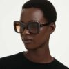 Gafas de sol con forma de mariposa, Sk6062U, marrón Gafas de sol con forma de mariposa, Sk6062U, marrón