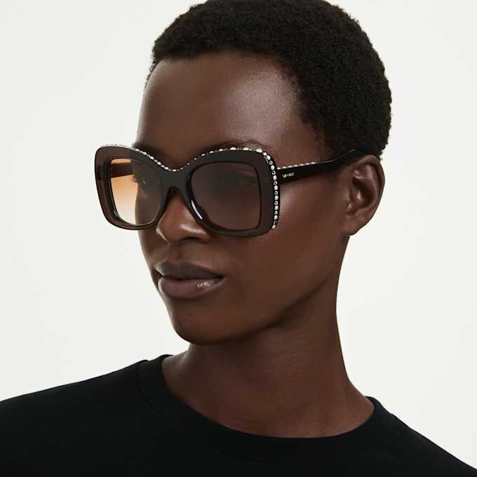 Gafas de sol con forma de mariposa, Sk6062U, marrón Gafas de sol con forma de mariposa, Sk6062U, marrón