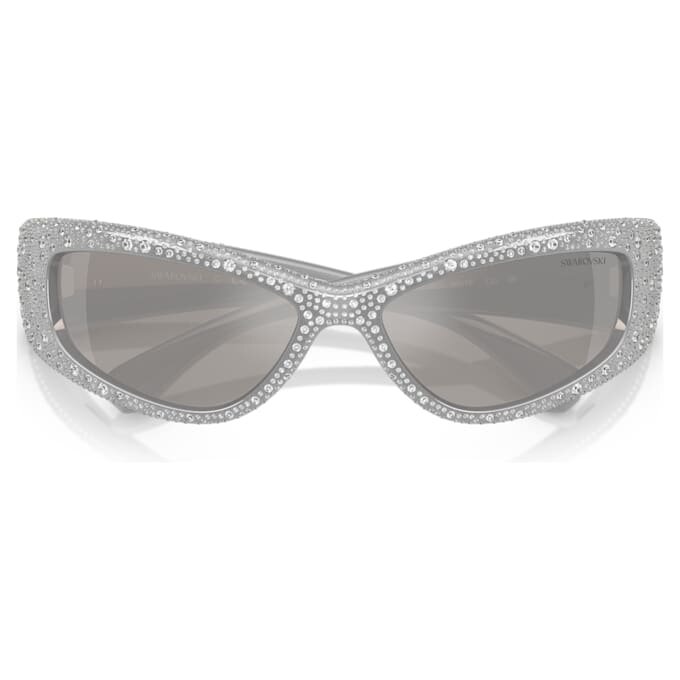 Gafas de sol con forma de máscara, Sk6027, tono plateado Gafas de sol con forma de máscara, Sk6027, tono plateado