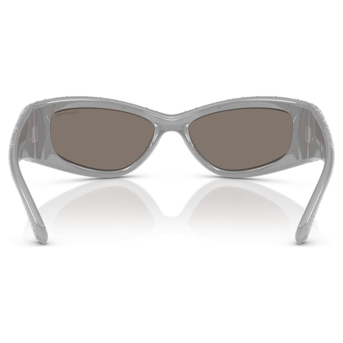 Gafas de sol con forma de máscara, Sk6027, tono plateado Gafas de sol con forma de máscara, Sk6027, tono plateado