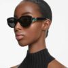 Gafas de sol con forma de ojo de gato, Sk6002, negras Gafas de sol con forma de ojo de gato, Sk6002, negras