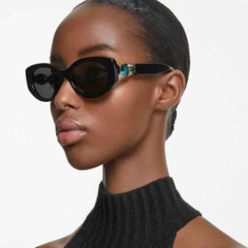 Gafas de sol con forma de ojo de gato, Sk6002, negras Gafas de sol con forma de ojo de gato, Sk6002, negras
