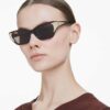 Gafas de sol con forma de ojo de gato, Sk6029, marrón Gafas de sol con forma de ojo de gato, Sk6029, marrón