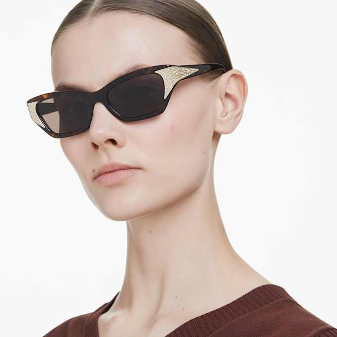 Gafas de sol con forma de ojo de gato, Sk6029, marrón Gafas de sol con forma de ojo de gato, Sk6029, marrón