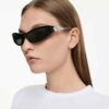 Gafas de sol con forma de ojo de gato, SK6046, negras Gafas de sol con forma de ojo de gato, SK6046, negras