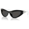 Gafas de sol con forma de ojo de gato, SK6046, negras Gafas de sol con forma de ojo de gato, SK6046, negras