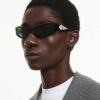 Gafas de sol con forma de ojo de gato, SK6046, negras Gafas de sol con forma de ojo de gato, SK6046, negras
