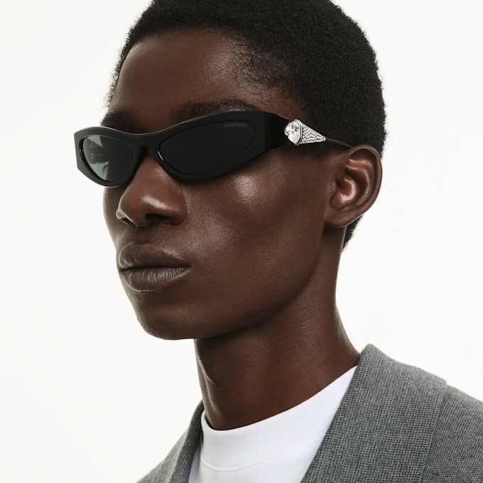 Gafas de sol con forma de ojo de gato, SK6046, negras Gafas de sol con forma de ojo de gato, SK6046, negras