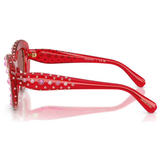 Gafas de sol con forma de ojo de gato, Sk6060, rojas Gafas de sol con forma de ojo de gato, Sk6060, rojas