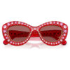 Gafas de sol con forma de ojo de gato, Sk6060, rojas Gafas de sol con forma de ojo de gato, Sk6060, rojas