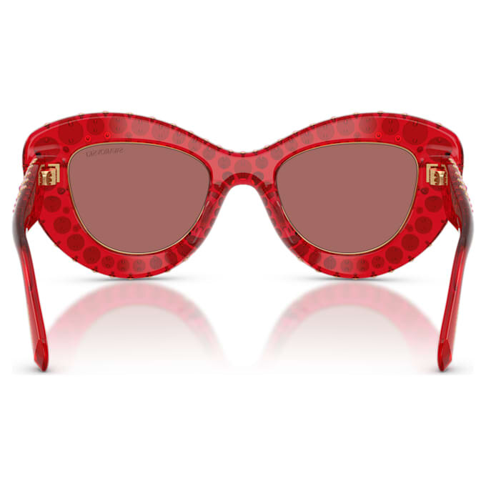 Gafas de sol con forma de ojo de gato, Sk6060, rojas Gafas de sol con forma de ojo de gato, Sk6060, rojas