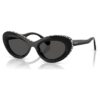Gafas de sol con forma de ojo de gato, Sk6061U, negras Gafas de sol con forma de ojo de gato, Sk6061U, negras