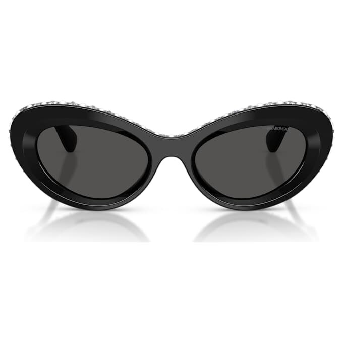 Gafas de sol con forma de ojo de gato, Sk6061U, negras Gafas de sol con forma de ojo de gato, Sk6061U, negras