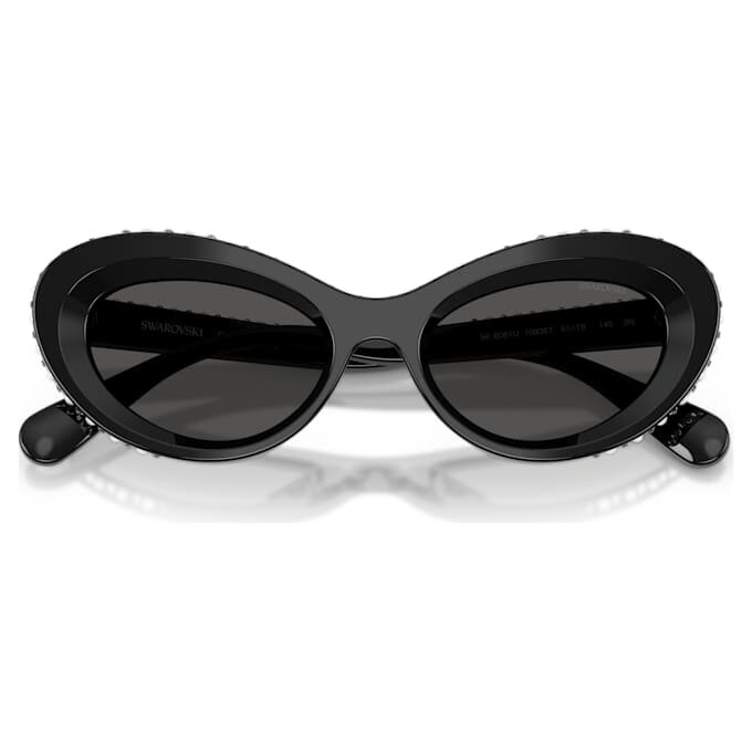 Gafas de sol con forma de ojo de gato, Sk6061U, negras Gafas de sol con forma de ojo de gato, Sk6061U, negras