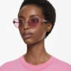 Gafas de sol con forma de ojo de gato, Sk7003, rosa Gafas de sol con forma de ojo de gato, Sk7003, rosa