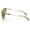 Gafas de sol con forma de ojo de gato, Sk7039, tono dorado Gafas de sol con forma de ojo de gato, Sk7039, tono dorado