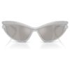 Gafas de sol con forma de ojo de gato, tono plateado Gafas de sol con forma de ojo de gato, tono plateado