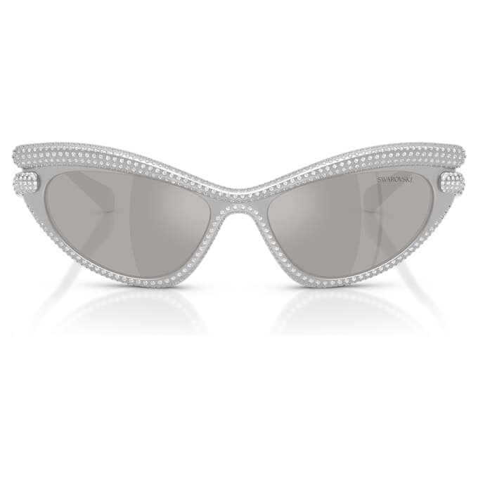 Gafas de sol con forma de ojo de gato, tono plateado Gafas de sol con forma de ojo de gato, tono plateado