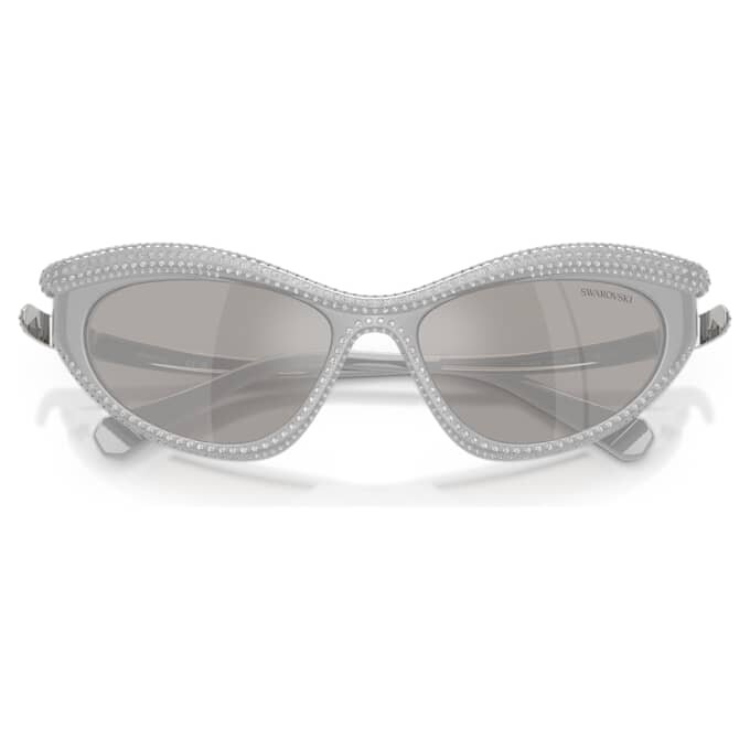 Gafas de sol con forma de ojo de gato, tono plateado Gafas de sol con forma de ojo de gato, tono plateado
