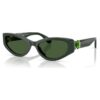 Gafas de sol con montura de ojo de gato, Sk6045, verdes Gafas de sol con montura de ojo de gato, Sk6045, verdes