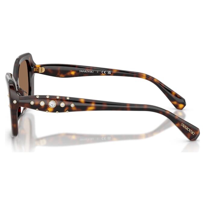 Gafas de sol con montura en forma de almohada, Sk6058U, marrón Gafas de sol con montura en forma de almohada, Sk6058U, marrón