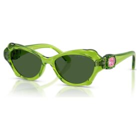 Gafas de sol con montura en forma de cojín, Sk6050, verdes